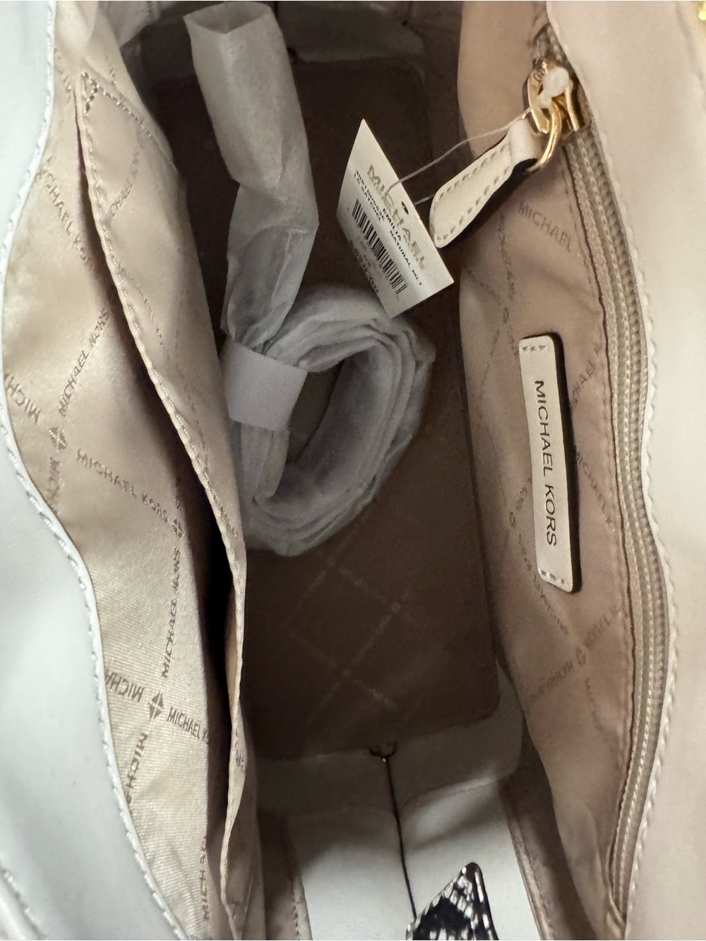 Michael Kors Emilia Large Satchel – New w/ Tags – Brown Signature / Snake Print - Picture 5 of 10